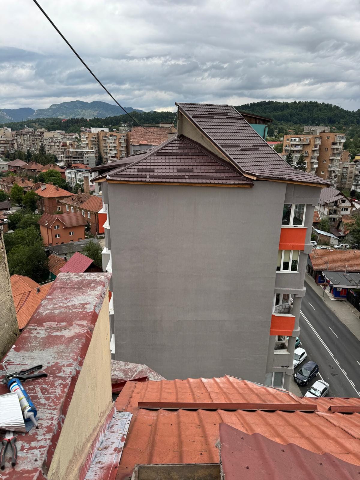 constructie acoperis bloc